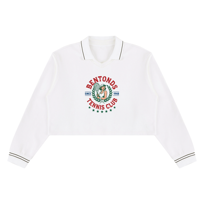 Storavio Women's Boxy Collared Sweatshirt