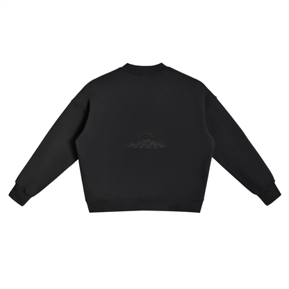 Storavio Fleece Side Slit Crewneck Sweatshirt