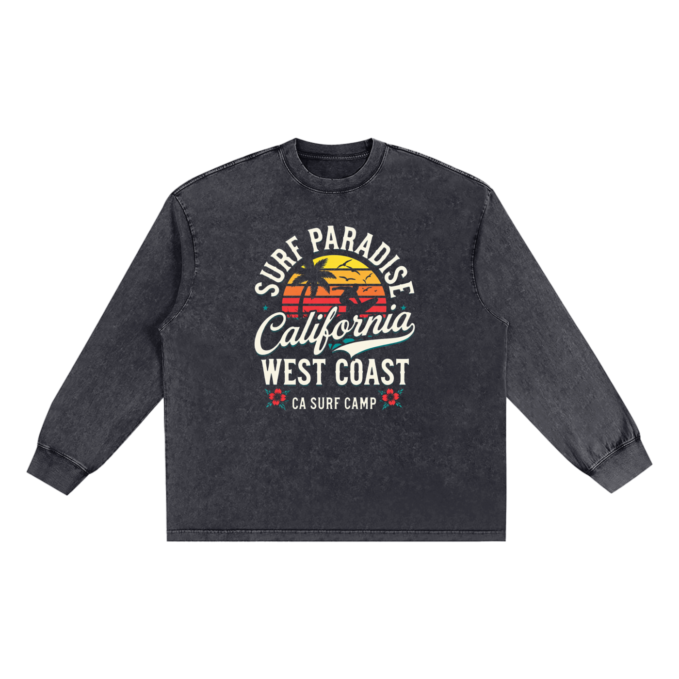 Snow Washed Frayed Edge T-Shirt