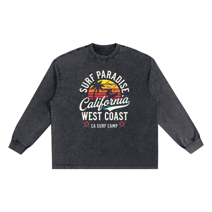 Storavio Snow Washed Frayed Edge T-Shirt