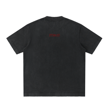 Heavyweight Vintage Washed Frayed T-Shirt