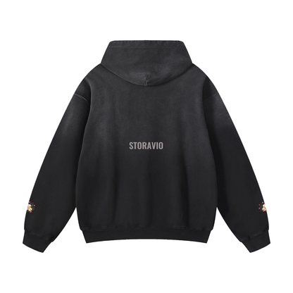 Storavio Heavyweight Sun-Fade Oversized Hoodie