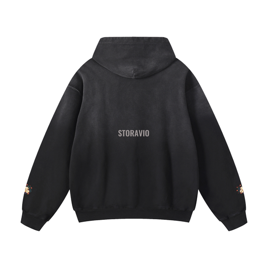Storavio Heavyweight Sun-Fade Oversized Hoodie