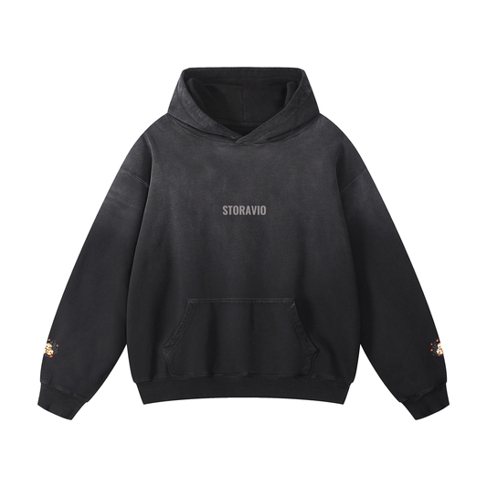 Storavio Heavyweight Sun-Fade Oversized Hoodie