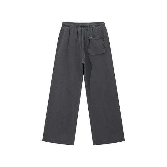 Storavio Snow Washed Raw Edge Sweatpants