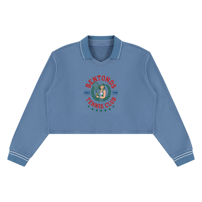 Storavio Women's Boxy Collared Sweatshirt