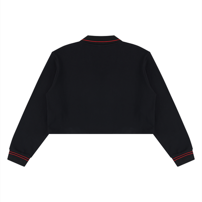 Storavio Women's Boxy Collared Sweatshirt