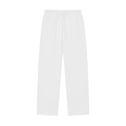 Storavio Solid Color Straight-Leg Sweatpants (Oat Gray)