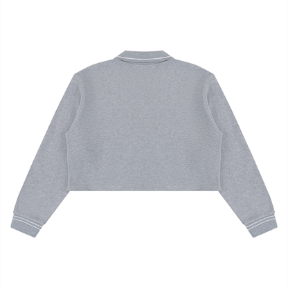 Storavio Women's Boxy Collared Sweatshirt