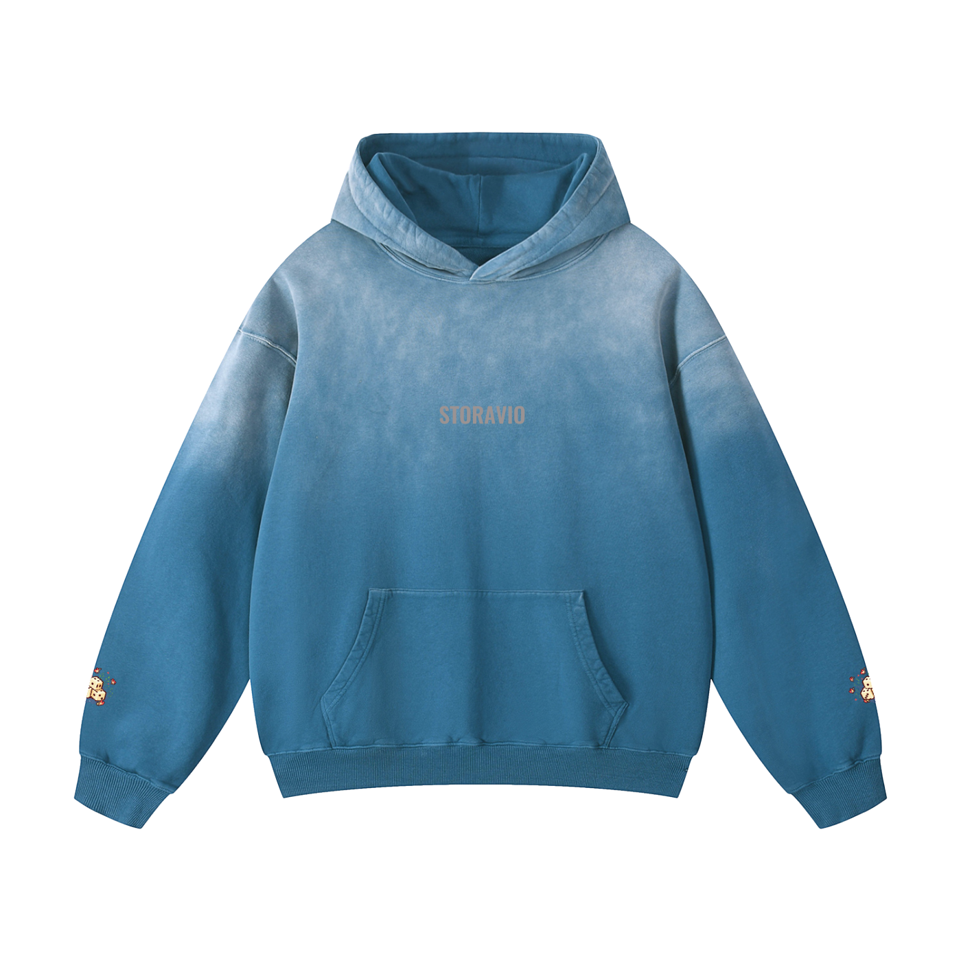 Storavio Heavyweight Sun-Fade Oversized Hoodie