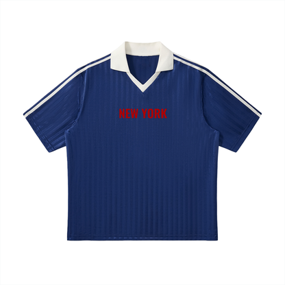 new york Striped Soccer Jersey