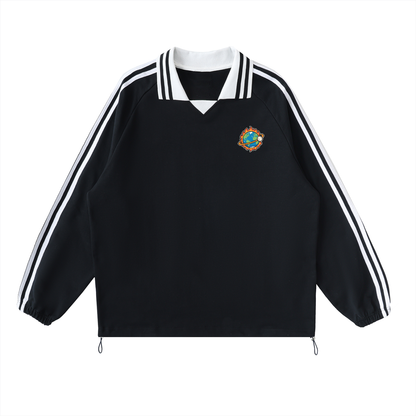 Storavio Earth Flames Collar Sweatshirt