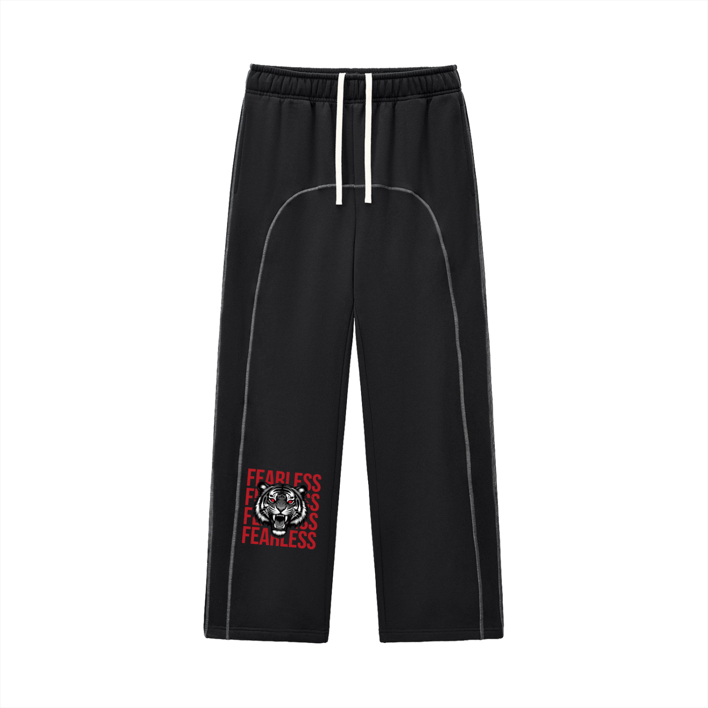 Storavio Contrast-Stitched Fleece Sweatpants