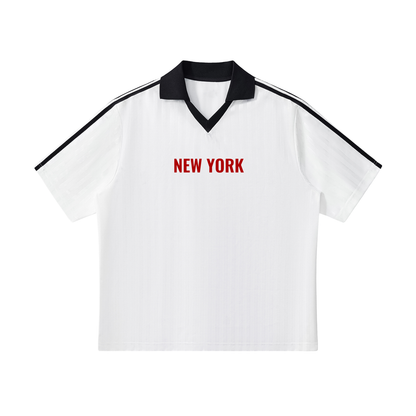 new york Striped Soccer Jersey