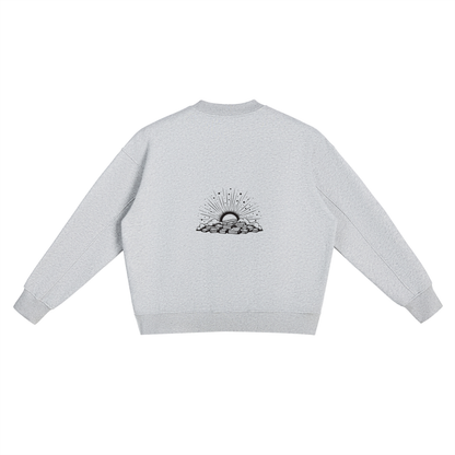 Storavio Fleece Side Slit Crewneck Sweatshirt