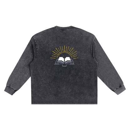 Storavio Snow Washed Frayed Edge T-Shirt
