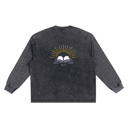 Storavio Snow Washed Frayed Edge T-Shirt