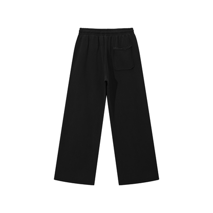 Storavio Snow Washed Raw Edge Sweatpants