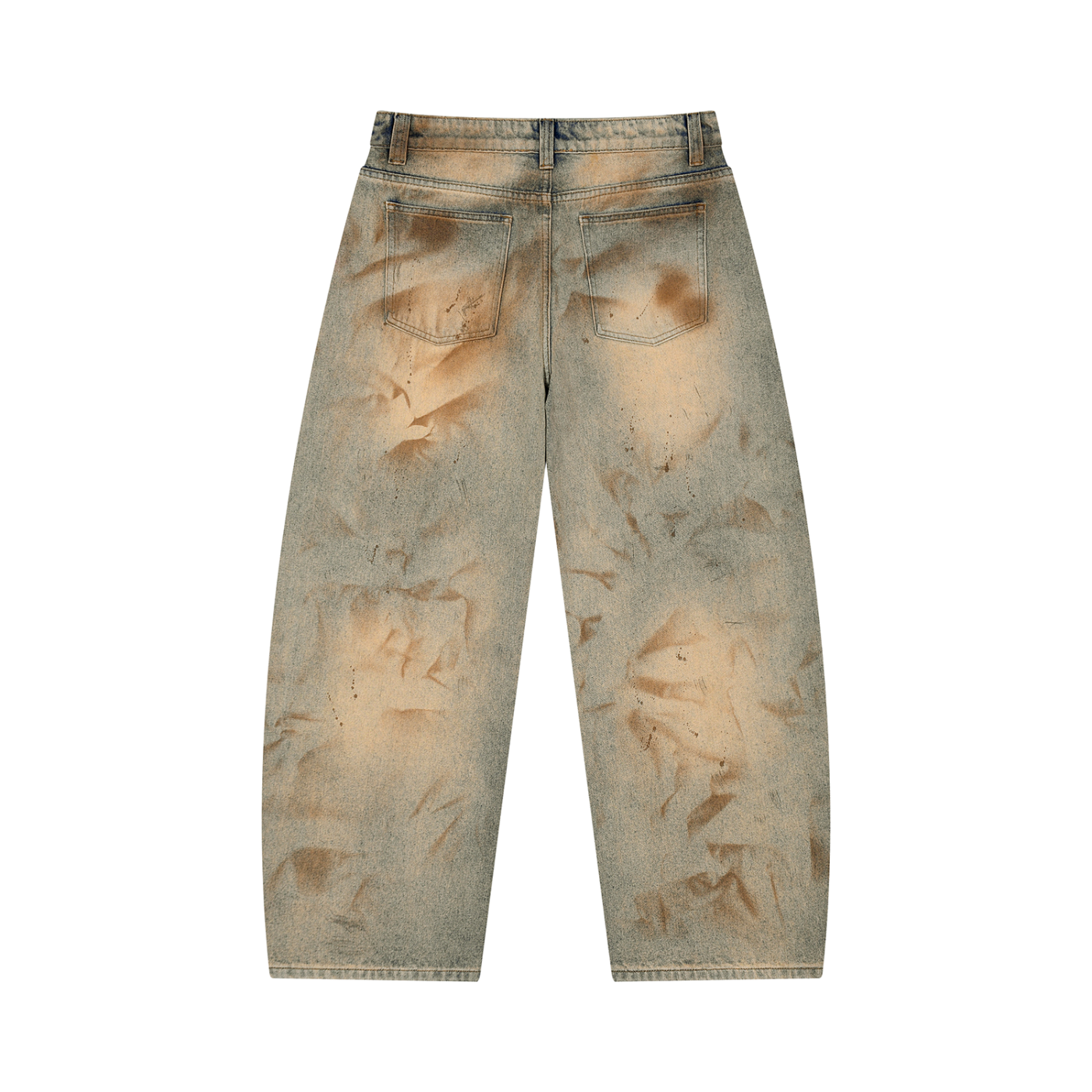 Storavio Men's Vintage Wash Barrel Leg Jeans