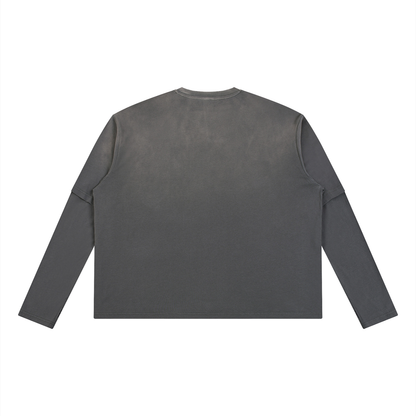 Storavio Unisex Vintage Wash Layered T-Shirt