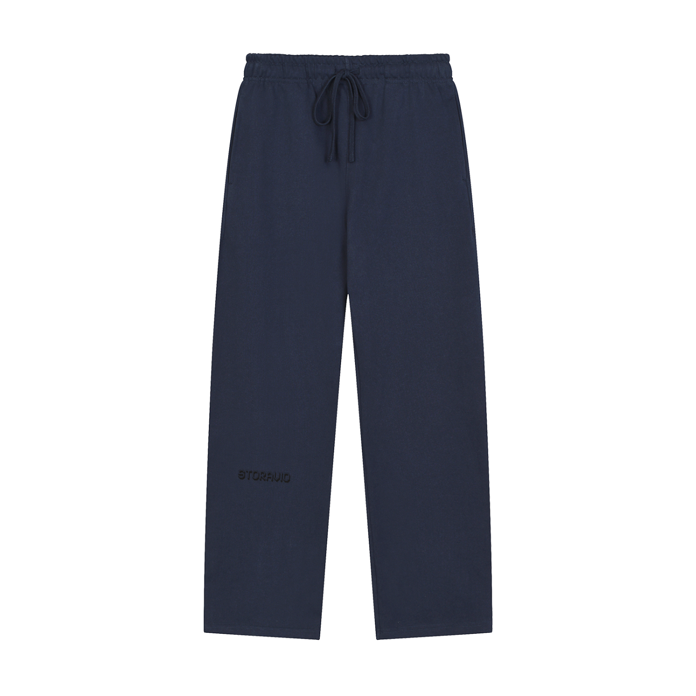 Storavio Solid Color Straight-Leg Sweatpants (Oat Gray)