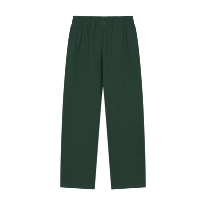 Storavio Solid Color Straight-Leg Sweatpants (Oat Gray)