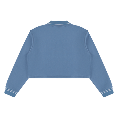 Storavio Women's Boxy Collared Sweatshirt