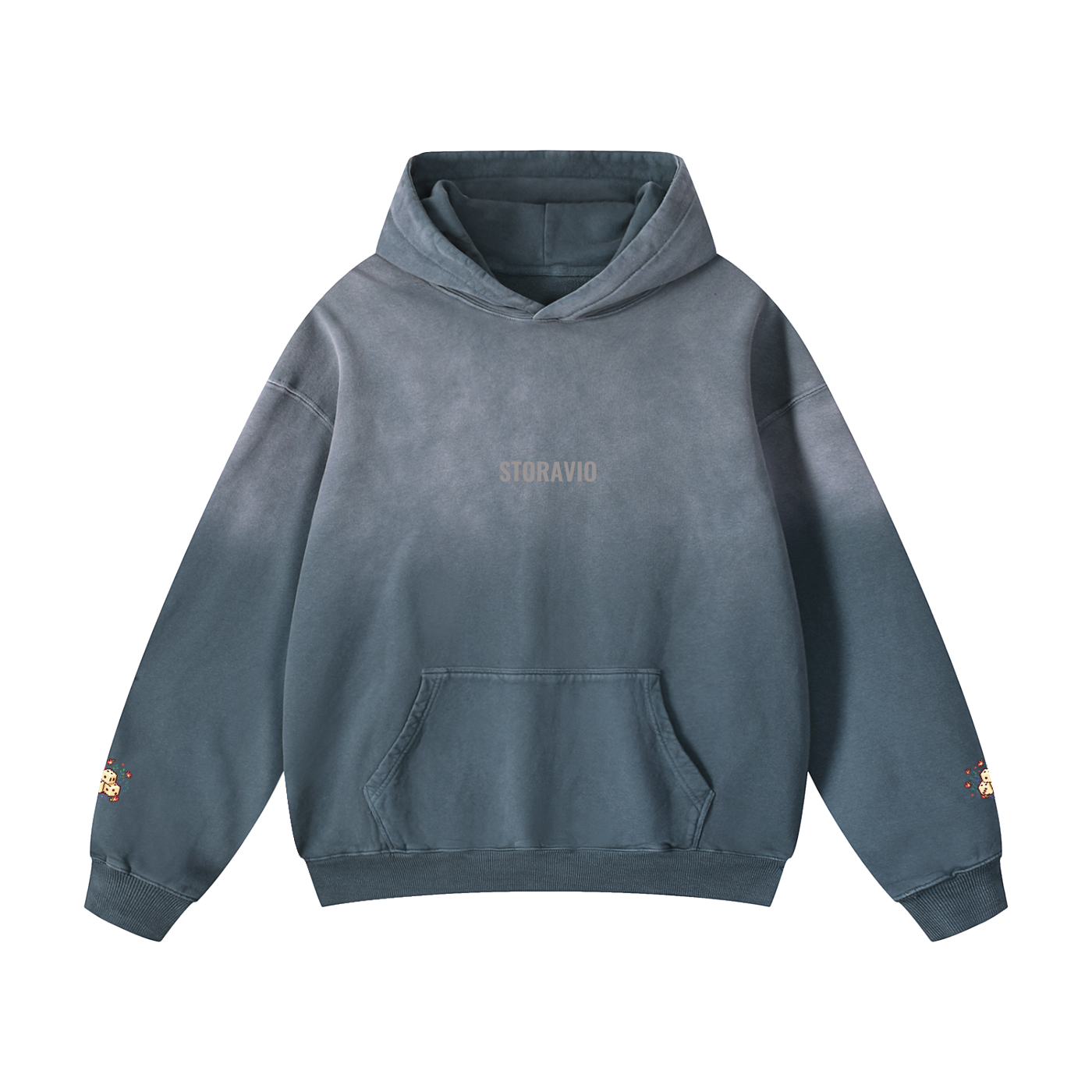 Storavio Heavyweight Sun-Fade Oversized Hoodie