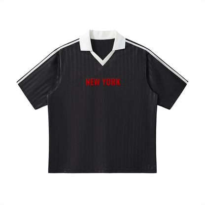 new york Striped Soccer Jersey