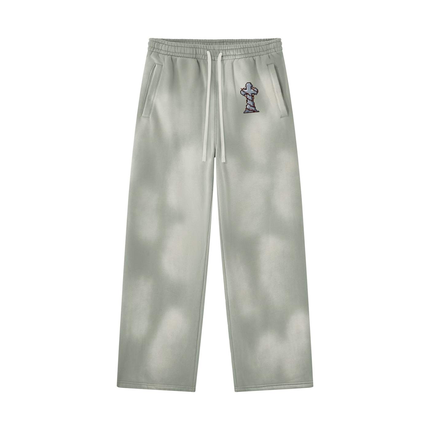 Unisex Sunfade Washed Fleece Cargo Pants