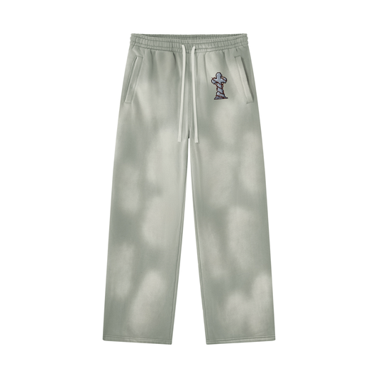 Unisex Sunfade Washed Fleece Cargo Pants