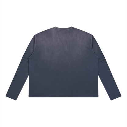 Storavio Unisex Vintage Wash Layered T-Shirt