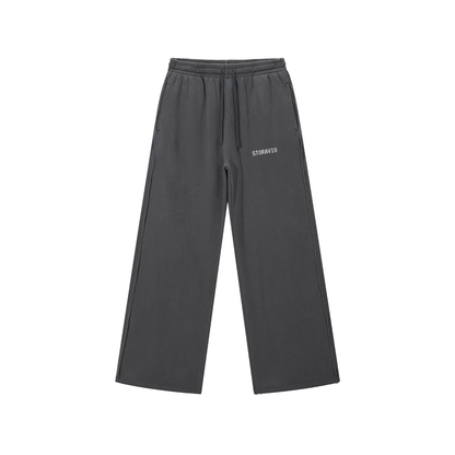 Storavio Snow Washed Raw Edge Sweatpants