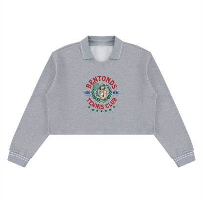 Storavio Women's Boxy Collared Sweatshirt