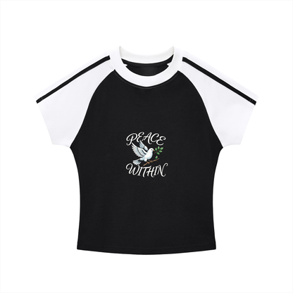 Storavio Contrast Stripes Women's Sleeve T-Shirt
