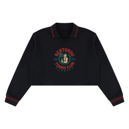 Storavio Women's Boxy Collared Sweatshirt